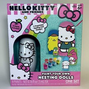 Hello Kitty & Friends Paint Your Own Nesting Dolls Set